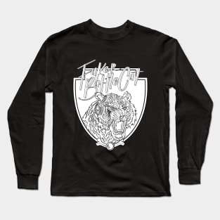 FakerBattlecat BLACK outline Long Sleeve T-Shirt